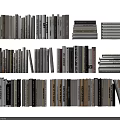 Assorted Books and Magazines with Various Colors Sizes and Thicknesses Neatly Arranged