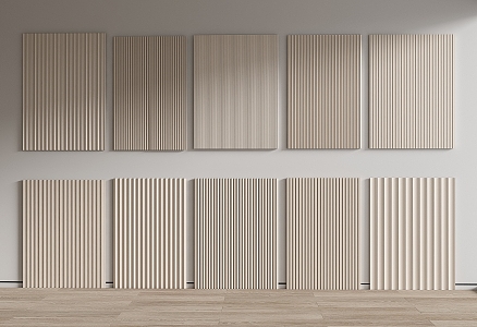 Modern wall panel wood veneer wall panel wall panel wall panel wall panel wood board 3d model