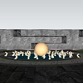 Modern rabbit group sculpture sketch combination 3d model