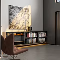 Duplex Living Room Interior Design With Brown Butterfly Chairs Small Round Table And Green Plant