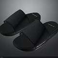 Comfortable Open Toe Denim Slippers With Black Sole And White Stitching