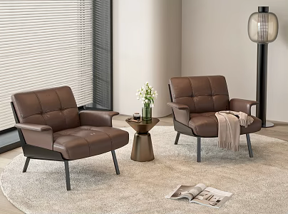 Italian American leisure sofa 3d model