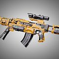 Modern Rifle Science Fiction Rifle 3d model