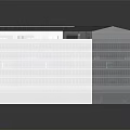 Modern Contemporary Office Building Design With Glass Curtain Wall And Roof HVAC Units