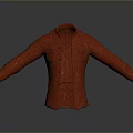 Stylish Red Shirt With Long Sleeved Design For Modern Everyday Use