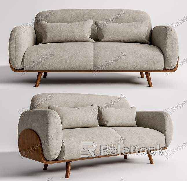 Modern double sofa model