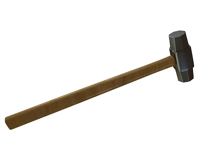 Hardware Tools Hammer with Wooden Handle and Metal Head for Home Repair DIY Projects 3d model