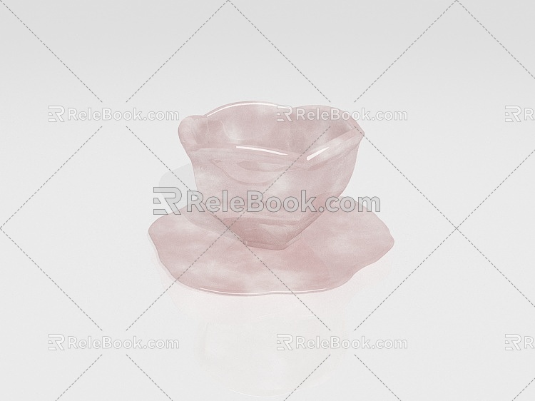 Cup Lotus Cup Lotus Plate Plate model