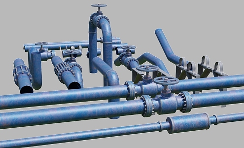 Piping Modular Piping 3d model