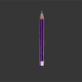 Purple Pencil with White Tip for Writing and Drawing Stationery Supplies