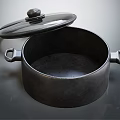Sturdy Cooking Pot With Transparent Lid And Two Side Handles For Home Kitchen