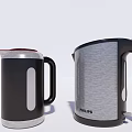 Philips Two Modern Electric Kettles With Stylish Black And Silver Designs For Household Use