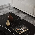 Modern Living Room Interior With White Sofa Coffee Table Floor Lamp And Area Rug