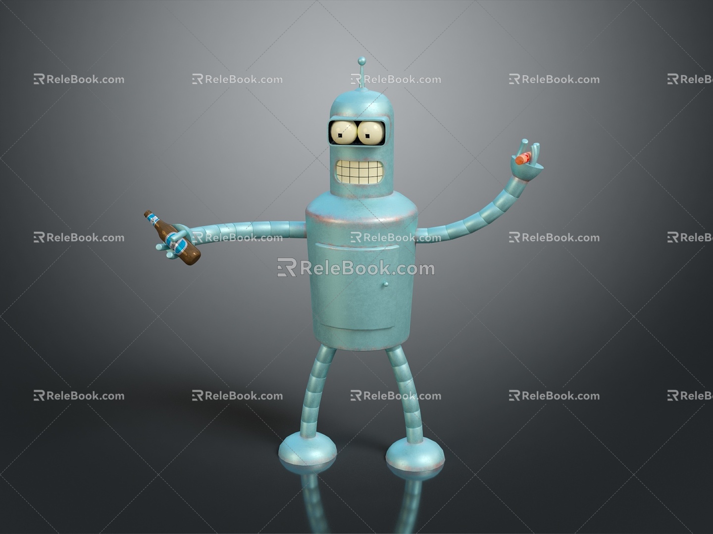 Robot Robot Assistant Small Robot Robot Butler Robot Butler Figure Game Figure 3d model