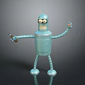 Robot Assistant Small Robot Butler Robot Butler Figure Game Figure 3d model