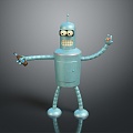 Robot Robot Assistant Small Robot Robot Butler Robot Butler Figure Game Figure 3d model