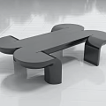 Public Chairs Modern Design With Curved Lines And Black Sleek Contemporary Style
