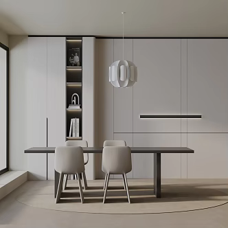Modern table combination 3d model