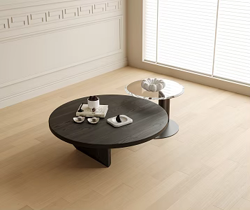 Modern round coffee table 3d model