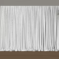 White Sheer Curtains In Modern Interior With City View Green Trees And Light Flooring