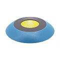 Non Slip Round Blue Sports Equipment with Yellow Mesh Center for Balance Training