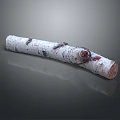 Natural Birch Wood Log Featuring White Bark And Knotty Textured Surface
