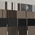 Various Textured Decorative Wall Panels For Modern Interior Design Projects 3d model