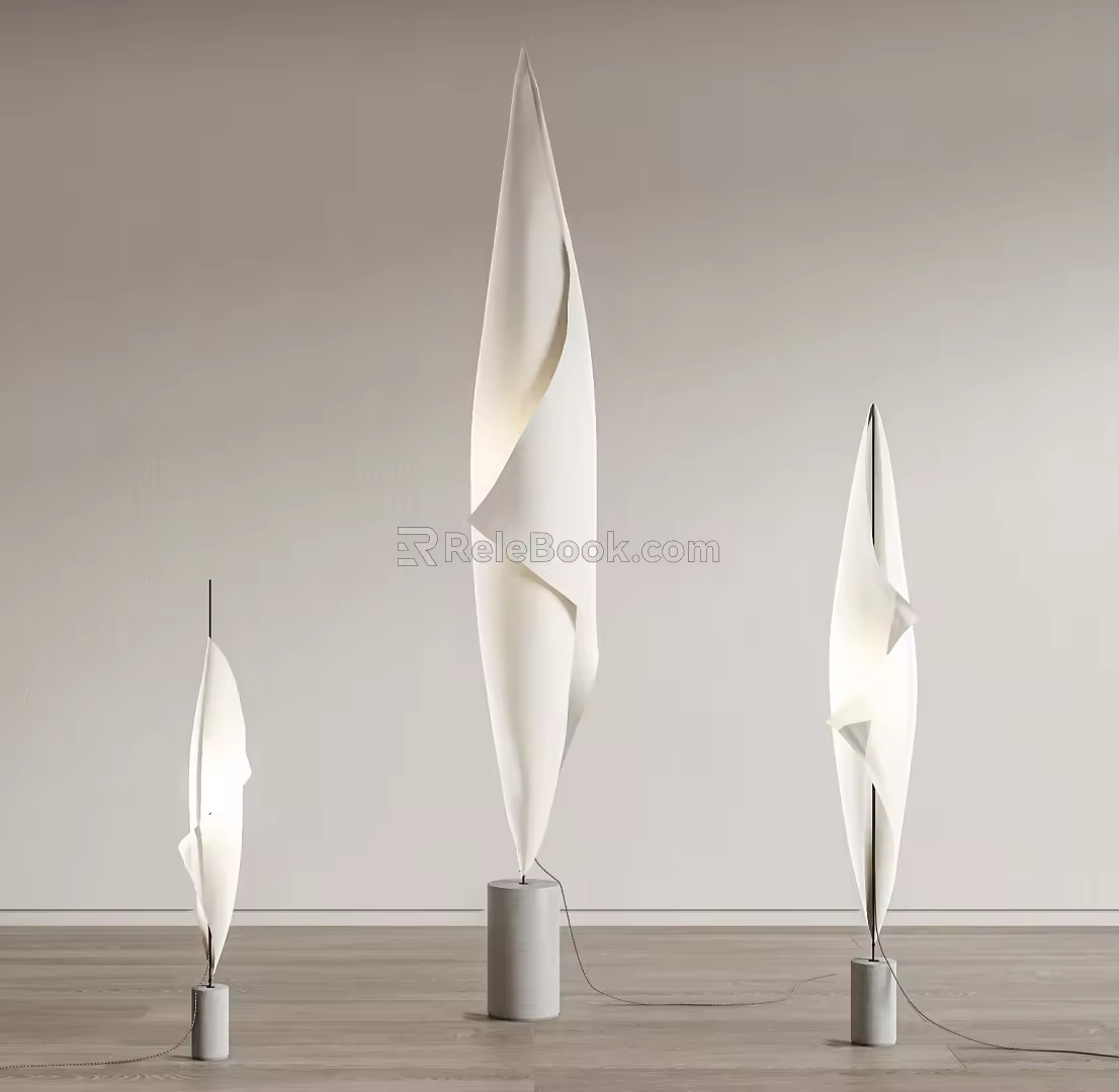 Quiet Floor Lamp 3d model