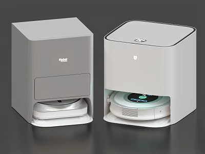 Modern Pafril Daily Use Appliances With White Gray Design And Open Lid 3d model