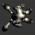 Robot Spider Robot Mecha Spider Science Fiction Spider Mechanical Spider Battery Spider Tower Defense 3d model