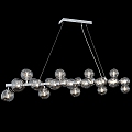 American Chandelier Simple Dining Room Glass Nordic Living Room Bedroom Bar Counter Hotel Villa Cafe Model Room Chandelier Industrial Style 3d model