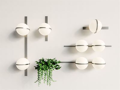 modern wall lamp spherical wall lamp model