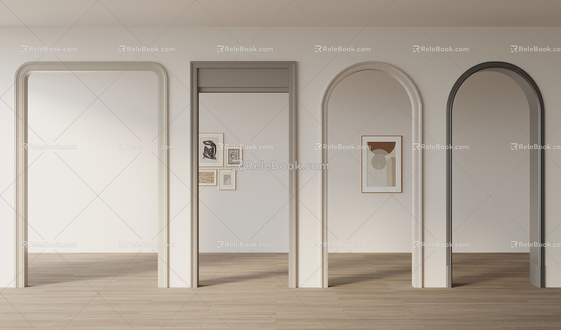 Door cover door tunnel door arch pass arch 3d model