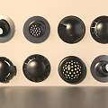 Different Styles of Modern Outdoor Lights with Round Design and Black Finish