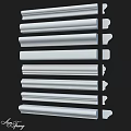 White Decorative Building Components With Various Shapes And Smooth Surfaces