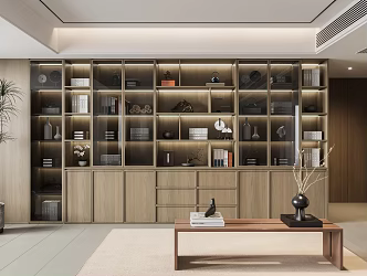 Log bookcase 3d model