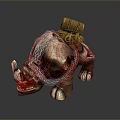 3D Fantasy Rhino Model With Chains Saddle Packs And Ornate Decorative Elements