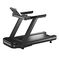 Modern Treadmill For Home Fitness With Tablet And Various Angles