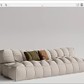 Modern Multiplayer Sofa 3d model