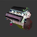 Modern Engine Racing Engine Racing Engine Car Engine 3d model