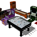 Modern game machine game machine 3d model