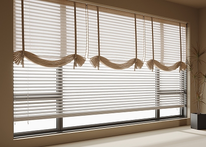 Modern Cloth Blinds Roller Blinds 3d model