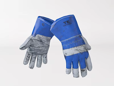 Modern Gloves Work Gloves 3d model