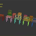 Solid Wood Leisure Chairs With Matching Side Tables Modern Wooden Furniture Set