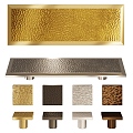 Metal Brass Handles Hardware 3d model