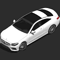 Silver Mercedes Benz Coupe Car With Sleek Exterior Design And Stylish Alloy Wheels
