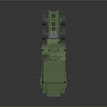 Green Heavy Duty Military Truck With Multiple Wheels And Cargo Transport Features