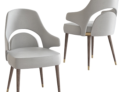 Turri European-style fabric single chair 3d model