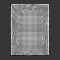 Traditional Square Rug With Intricate Geometric Patterns And Red Blue Beige Colors