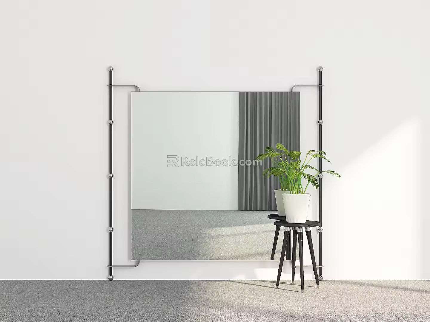 Mirror Full-length Mirror Fitting Mirror Floor Mirror Decorative Mirror Decorative Mirror 3d model